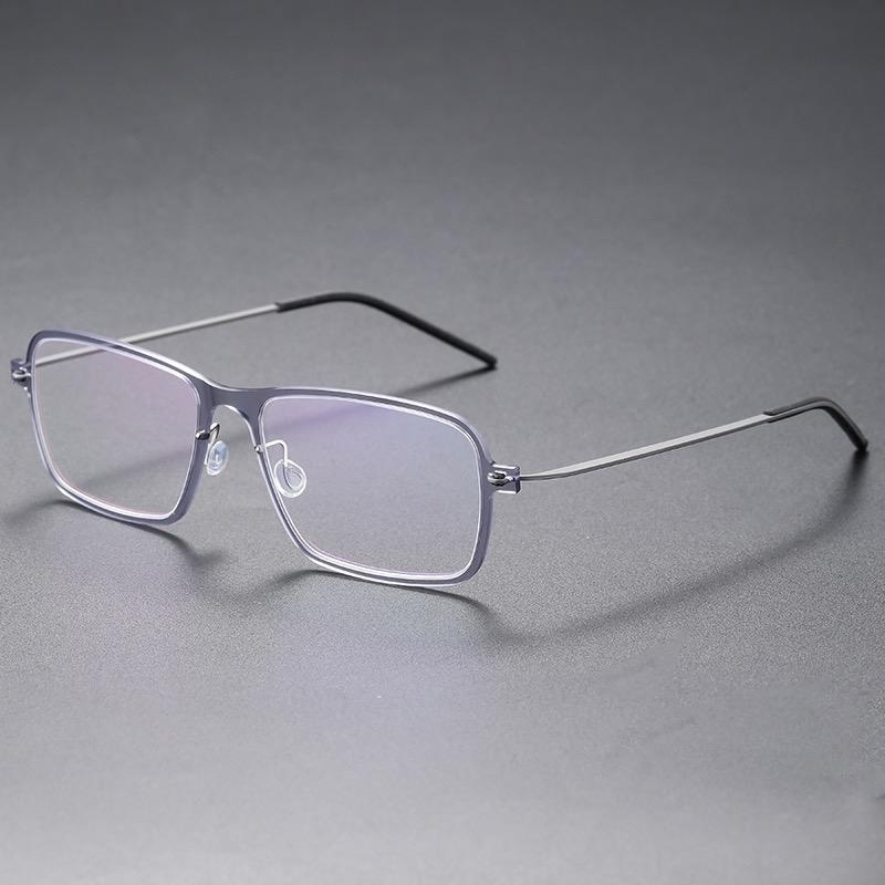 High Quality Denmark Brand Titanium Retro Square Eyewear Men Women Screwless Ultralight Eyeglasses Blue Light Spectacles Frames