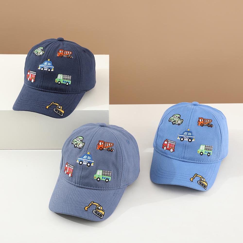 Children 's Sports Hats School Baby Boys Baseball 2026 Summer Embroidered Vehicles Outdoor Kids Caps for 2-8Years Adjustable