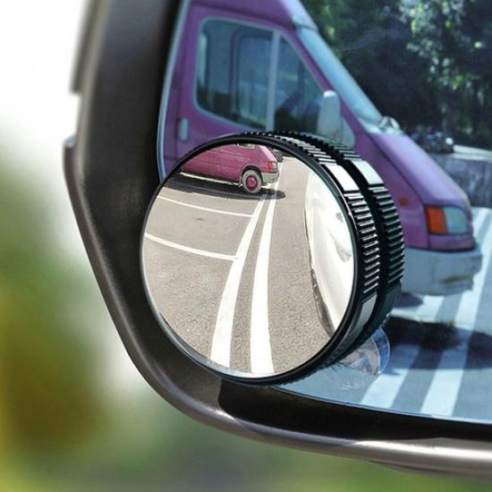2x Car Mirror Blind Spot High Definition 360 Degree Wide Angle Crew Suction Cup