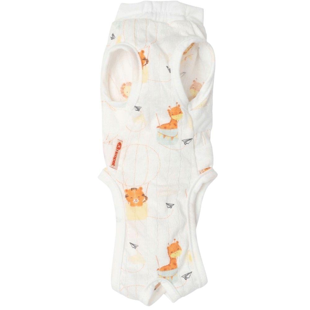 Cute Animal Print Cat Weaning Suit Breathable Adjustable Cat Recovery Clothing Strap Up Style Pet Anti-Lick Suit Pet Care