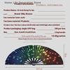 1PCS Chinese Kung Fu Fan UV Ink Printing Fluorescent Fan Bamboo Bone Folding Fan For Festival Dance Diso Party