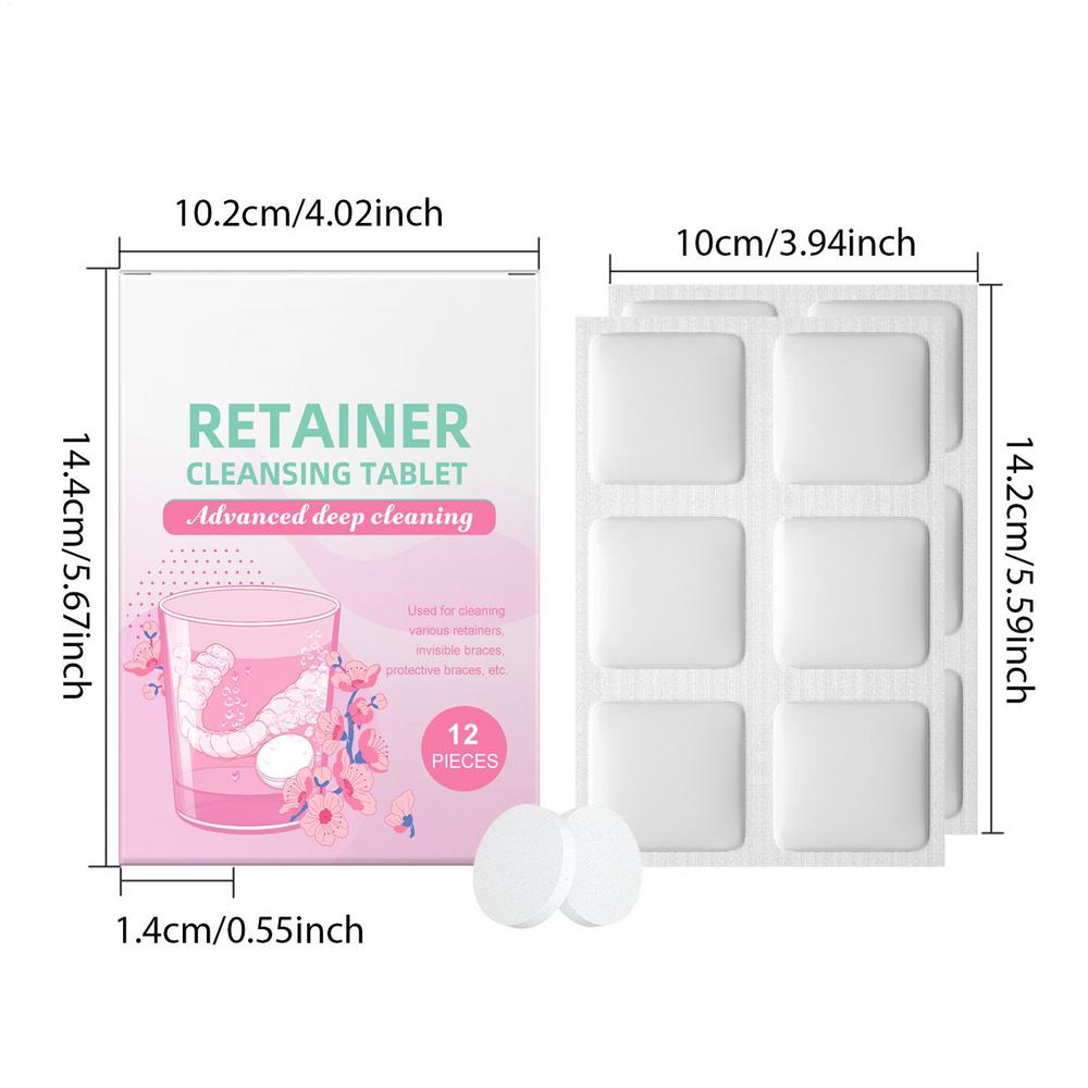 Таблетки для чистки ретейнеров Таблетки для чистки зубных протезов Эффервесцентные таблетки для протезов для дома, путешествий, командировок, пожилых людей