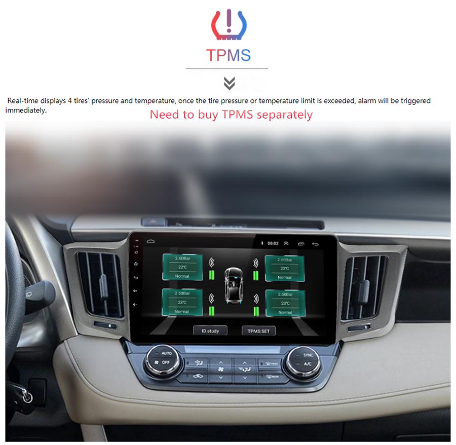 Android 9.1 Head Unit for Toyota RAV4 2013-2017 - 10.1