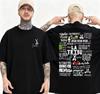 Summer Singer Camilo La Tribu Album Letter Printed Tshirt Mens Fashion Retro Gothic Tshirt High Quality 100 Cotton Tshirt