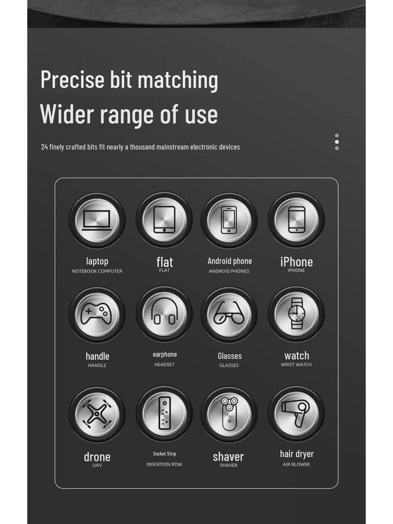 25-teiliges multifunktionales Schraubendreher-Set für Computer- und Telefonreparatur
