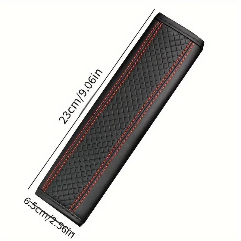 Leather Embossed Three-dimensional Car Seat Belt Shoulder Cover Seat Belt Cover Car Anti-tightening Decompression