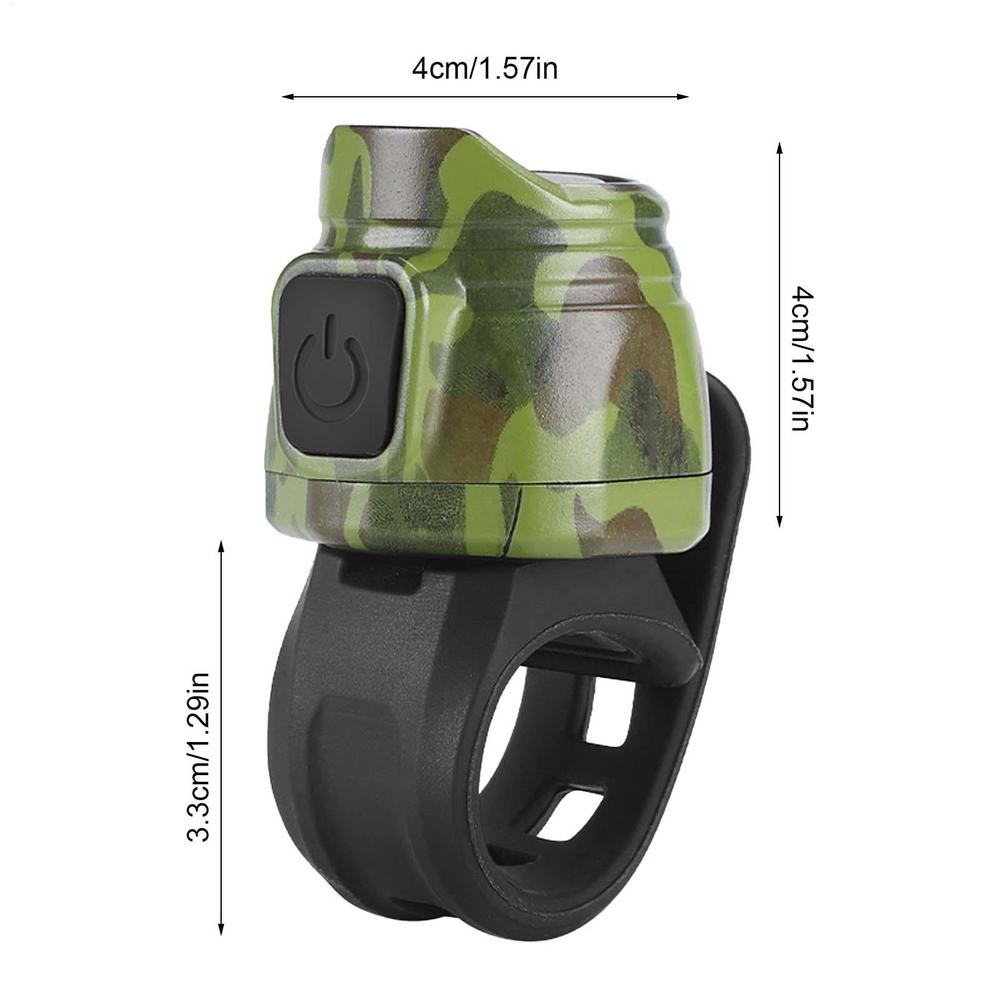 Electric Bike Bell USB Rechargable Warning Horn 6 Sound Mode Handlebar Bicycle Ring High Decibel Bike Accessories