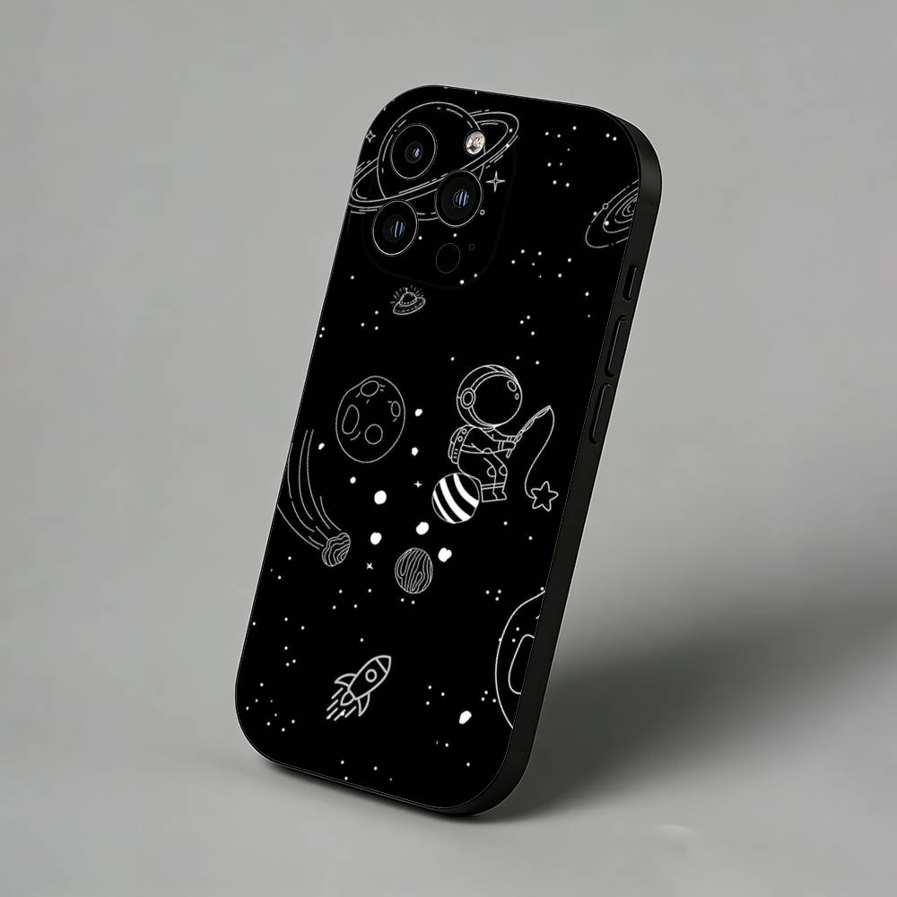 Space Galaxy Series iPhone Case For 17 Air 16 Pro Max 16e 15 Plus 14 13 12 11 Back Protector Cover