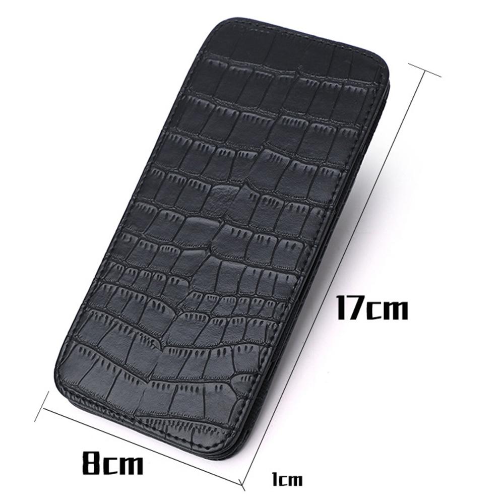 PU Wallet Crocodile Pattern Id Bank Credit Card Holder Protector Case Portable Travel Men'S Banknote Organiser Passport Cover