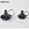 Vintage Elegant Tabletop Candle Holders Metal With Handle Home And Wedding Decoration Candlestick Holder Iron