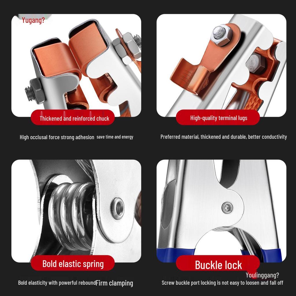 Welding Handle Electric Ground Clamp With Argon Arc Pliers And Copper Chuck