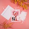 3D Love Tree Valentine'S Day Greeting Card with Envelope Romantic Paper Love Heart Tree Design for Wedding New Year Gift Card