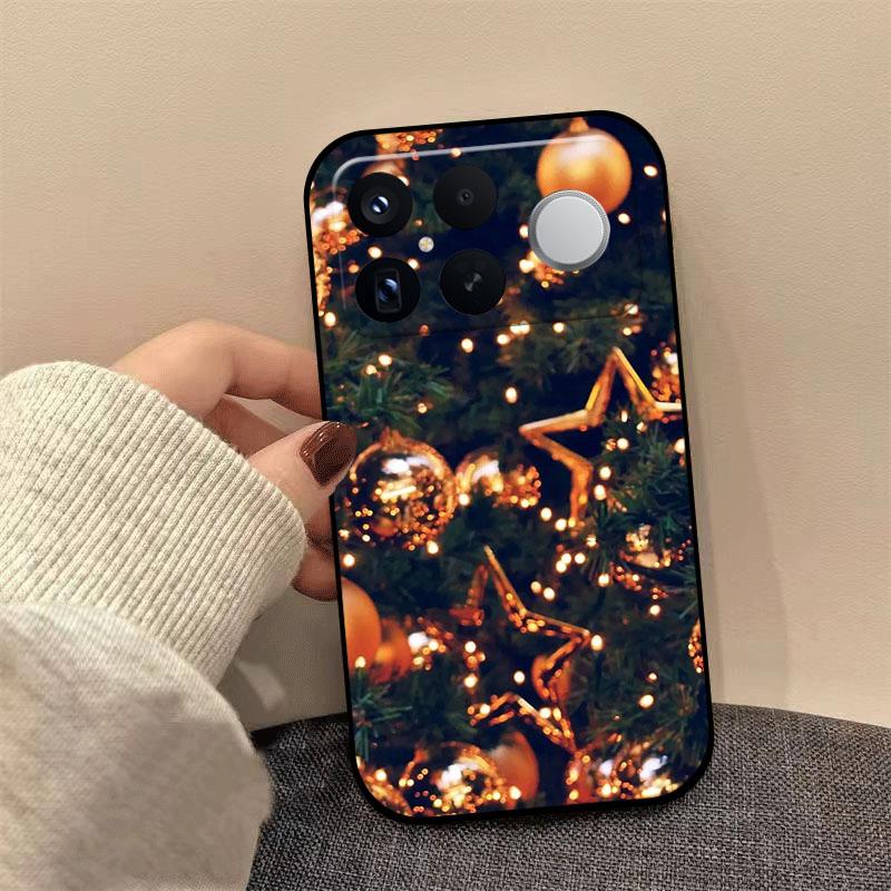 Christmas Painting Phone Case For Redmi K80 K70 K60 Ultra K90 Pro Max K40 Gaming K70E K60E Soft Silicone Shockproof Cover Coque