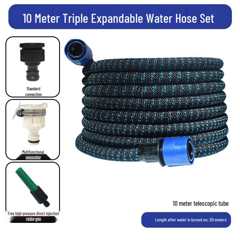 Retractable High-Pressure Hose: Versatile Car Wash & Garden Watering Tool for Easy Storage