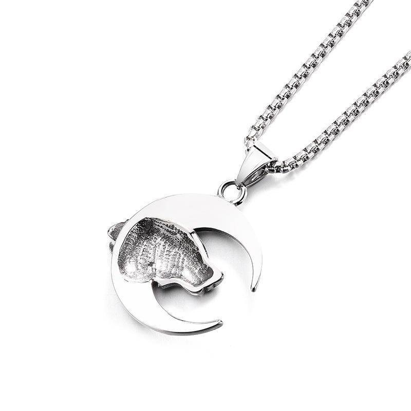 Fashion Trend Star Leopard Head Necklace Pendant