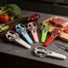 Multifunctional Stainless Steel Kitchen Food Scissors with Magnetic Protective Sheath Chicken Bone Cutter Heavy Duty Kitchen Shears for Home Use