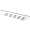 Foldable Design Blanket Drying Rack Stainless Steel Expandable Clothes Organizer Rectangular 6 Clips Bedsheets Storage Hanger