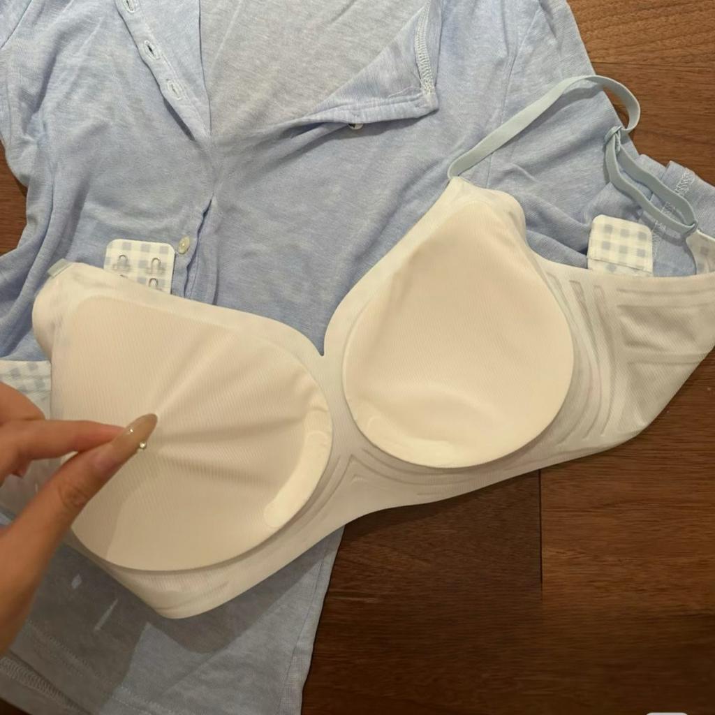Original Yarn Cooling Seamless Women's Bra Push-Up Thin Style for Summer Soft Support Lifting Wire-Free Underwear