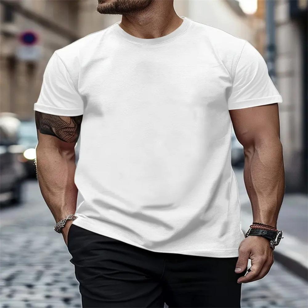 

100% хлопок мужская футболка летняя модная футболка с коротким рукавом с графическим принтом M белый