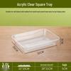 Qianxing Acrylic Square Serving Tray