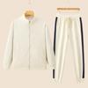 Women's Spring & Autumn Casual Running Two-Piece Set: Long Sleeve Top & Loose Pants, Breathable & Fashionable