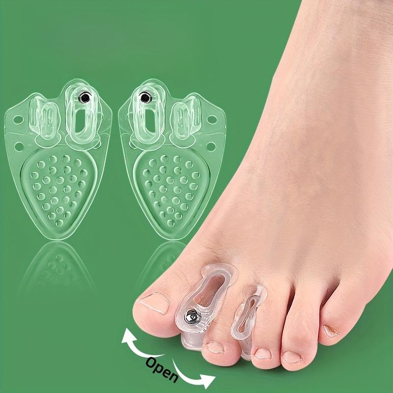 1 Pair Silicone Toe Separator Splints with Magnetic Closure Adjustable, Unisex for Sports, Comfortable Fit, Toe Separators for Sport