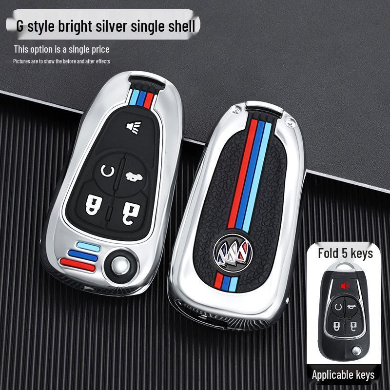 Buick Key Case for Modified Folding Keys: Compatible with Yinglang GT/XT, Junyue, Junwei, Kaiyue Models.