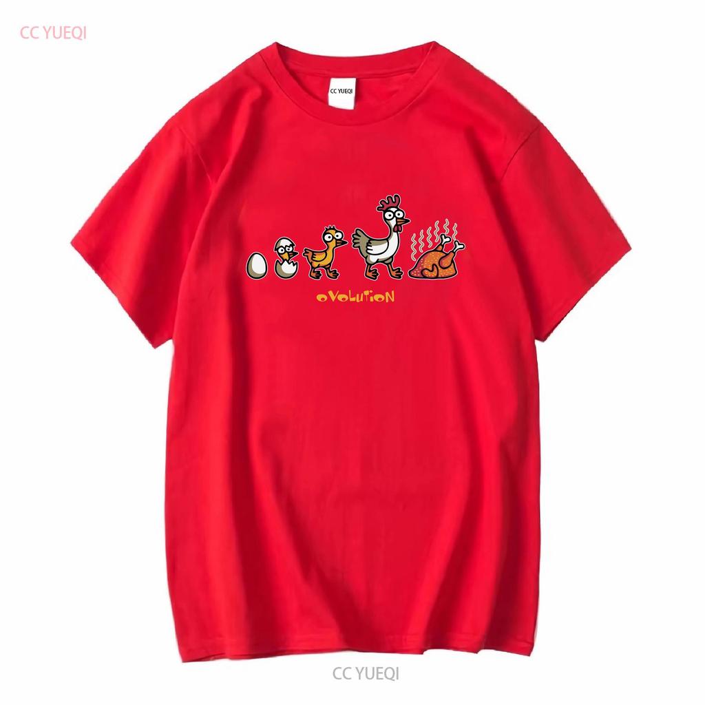 Funny Eggvolution Evolution Chicken Egg Ovolution T Shirt long or short sleeves vintage Washed Soft streetwear