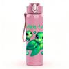 1PC Mom And Me Baby Turtles 750ml Color Plastic Sports Water Bottle Leakproof Flip Straw Lid Suitable for Sports Office Home Use