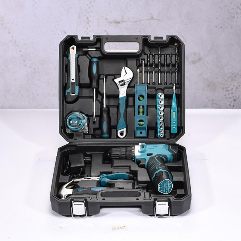 Perceuse électrique 19-160 pièces, ensembles d'outils électriques, réparation multifonctionnelle à domicile, tournevis combiné, pinces,