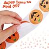 50-500pcs DIY Decorative Labels Halloween Party Favors Supplies Round Halloween Label Sticker Cute Smile Pumpkin Seal Sticker