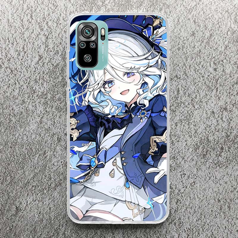 Cute Furina Genshin Impact Print Soft Case for Xiaomi Redmi Note 14 13 12S 11S Phone Shell 10 Pro Plus 11E 11T 12 11 10S 5G Cove