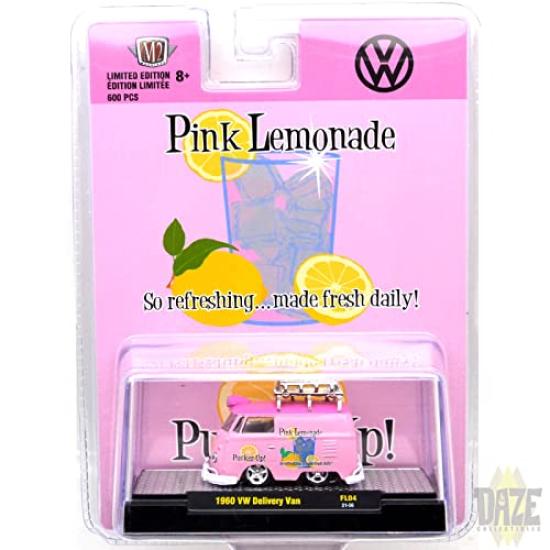 

M2 64 Scale Funline Limited 1960 Volkswagen Delivery Van Pink Lemonade MACHINES1 - - [Item]
