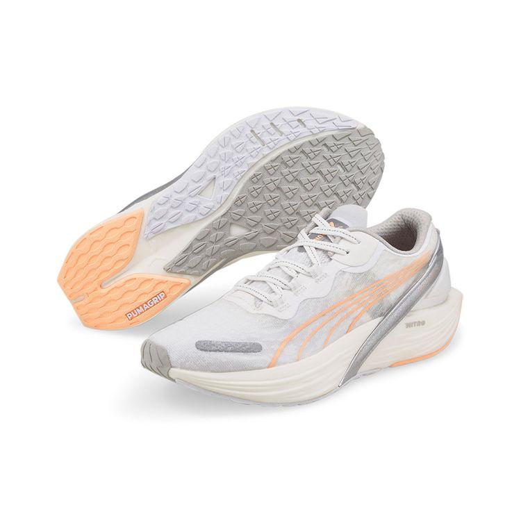 Puma Run XX Nitro Wildwash Womens White Silver Orange 376261-01