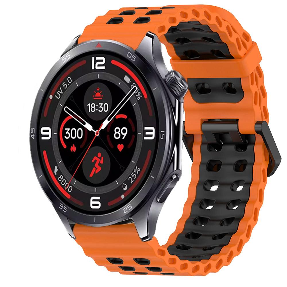 22mm Ocean Silicone Strap for OnePlus Watch 3 46mm/2/2R/Lite Sport Breathable Wristband forWatch 4 Pro/X X2/X3 Accessories