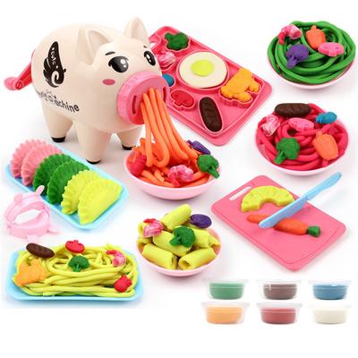 Diy Simulation Play House Pig Noodle Machine Ice Cream Color Mud Children Toys