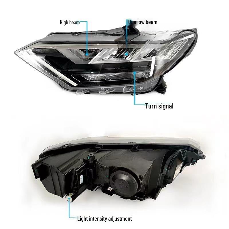 Compatible Volkswagen 19-20 Jetta VS5 LED Headlight Assembly with Daytime Running Lights.