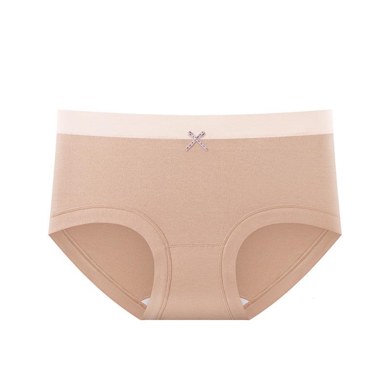 10A Women's Pure Cotton Anti-Bacterial Hip-Hugging Panties with Xinjiang Long-Staple Cotton
