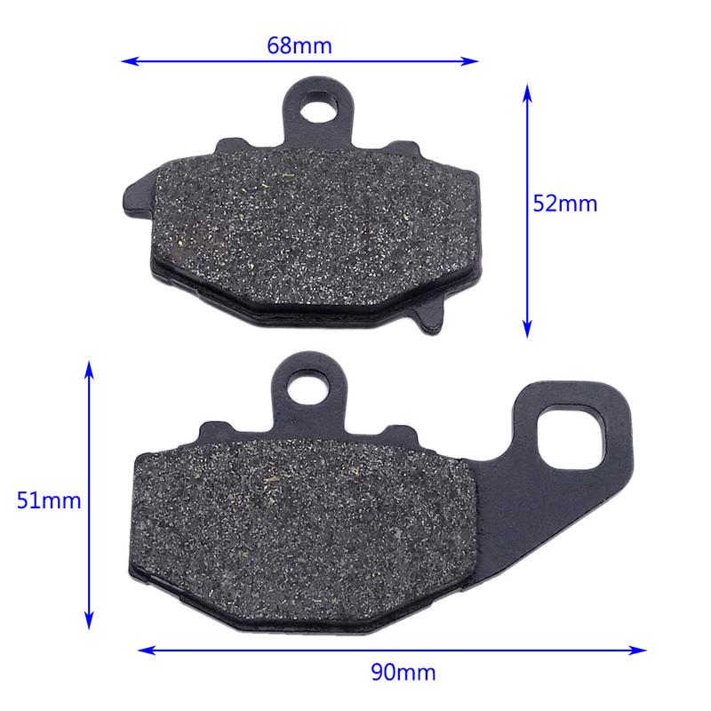 Motorrad Ersatzteil-Kit Vorne und Hinten Bremsbeläge Für KAWASAKI ER6F EX650 ER6N ER650 KLE650 Versys 2007-2011 Z750S ZR750