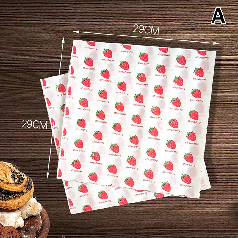 

50 шт. Жиронепроницаемая вощеная бумага, обертки для выпечки и продуктов для бургеров, картофеля фри, сэндвичей и хлеба - Кухонные инструменты для выпечки, коврик