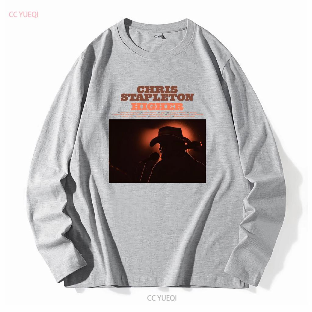 Chris Stapleton Higher New Album T Shirt Full Size S 5XL long or short sleeves vintage Washed graphic Comfortable fashion