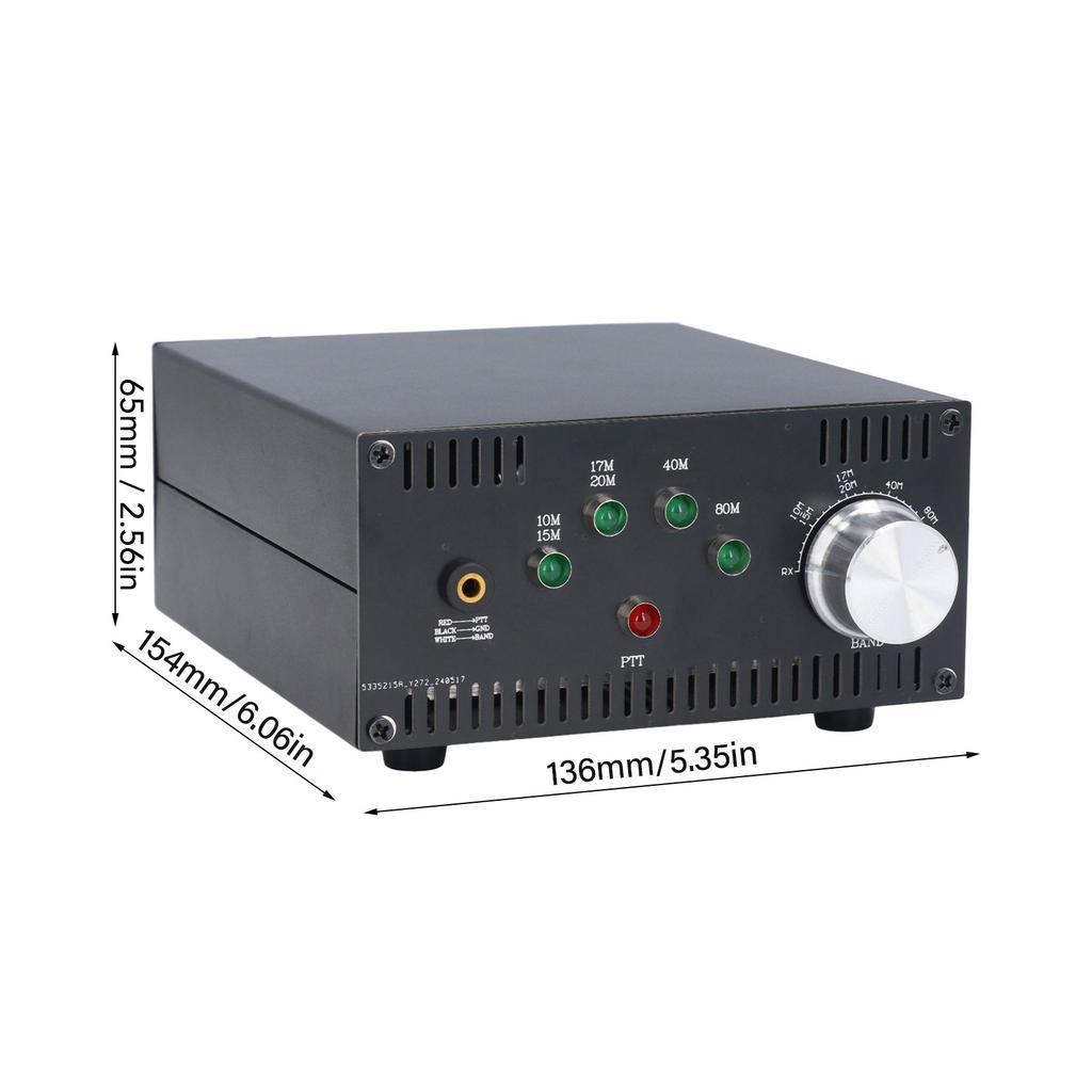 Shortwave Power Amplifier Temperature Safety Seamless Integration Portable Power Amplifier 12‑15V 100W for Industrial Use