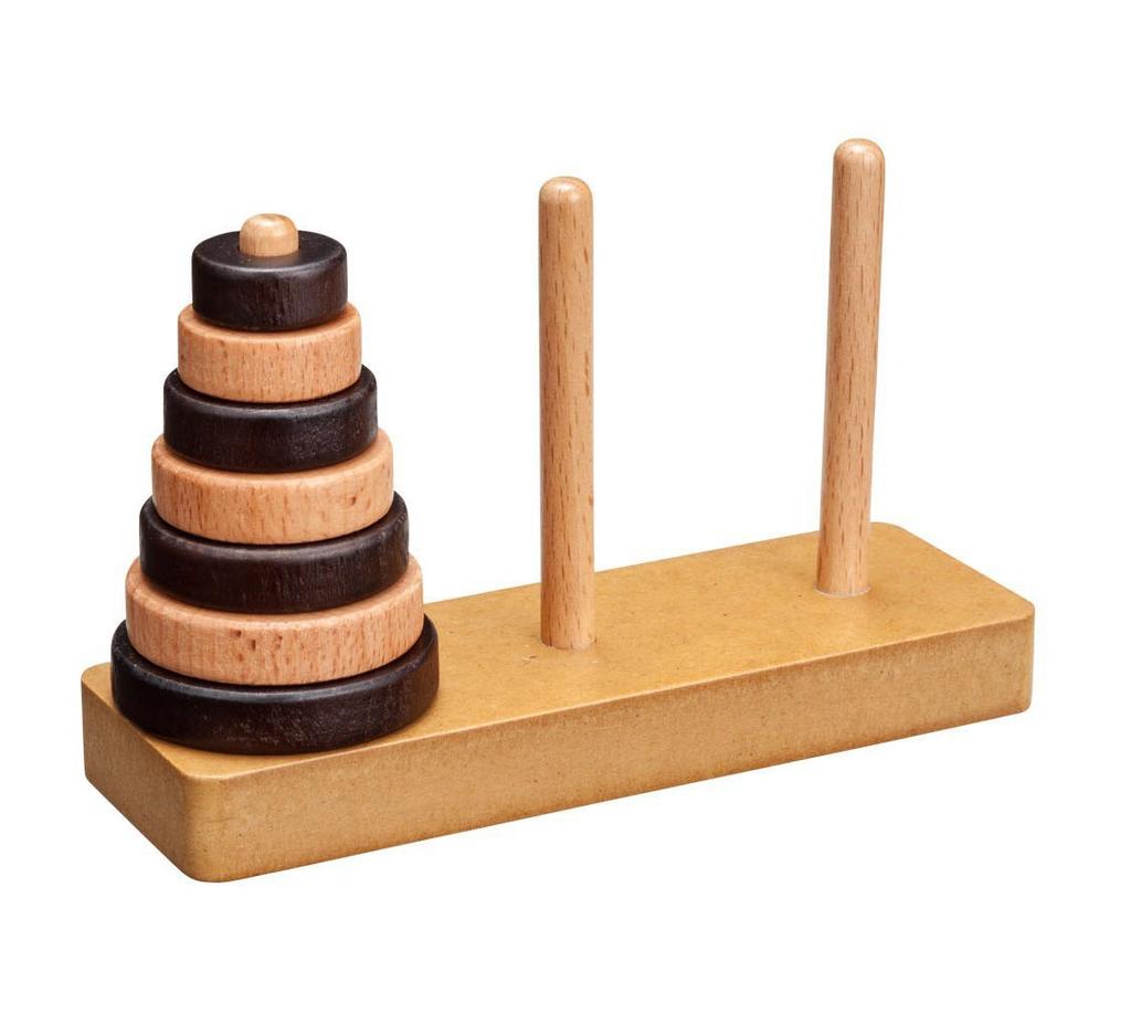 Tower of Hanoi by HANAYAMA 68901 Puzzle Beech Material