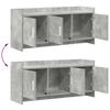 TV Cabinet 102 x 33 x 47 cm Concrete Grey Particleboard