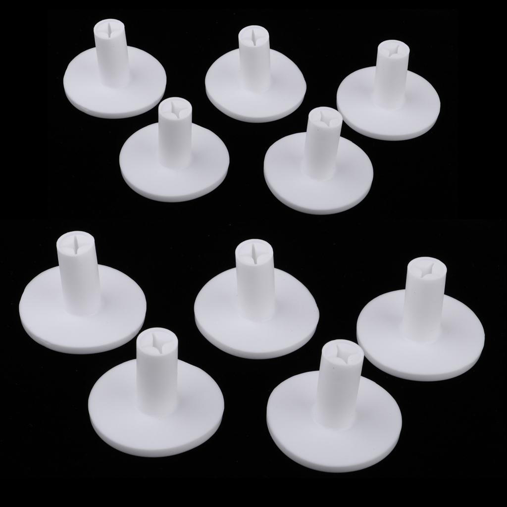 10Pcs Rubber Golf Tee Holder for Practice & Driving Range Mats