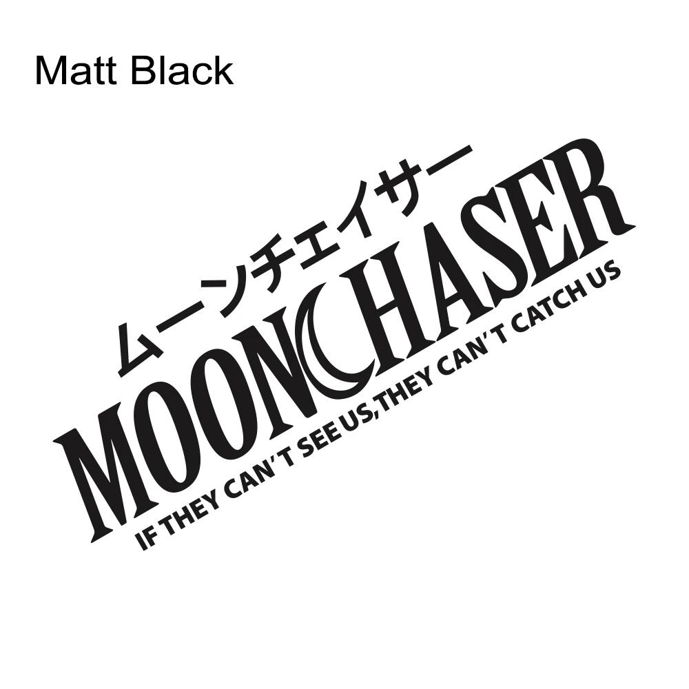 

JDM MoonChaser Car Sticker Windshield Banner Night Run Vinyl Decal Sport Competition Style Car Body Decoration Decal Accessories 50cmx17cm