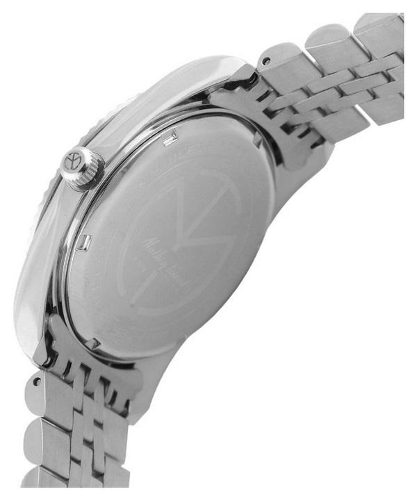 Mathey-Tissot Mathy II Edelstahl Kristall Akzente Schwarzes Zifferblatt Quarz H710AN Herrenuhr