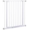 Cancello di Sicurezza Espandibile per Animali Facile Installazione con Supporti a Pressione Acciaio Resistente con Finitura Verniciata a Polvere Bianco 76x76-82cm