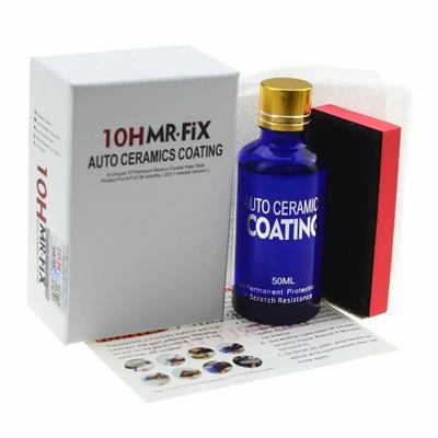 10H Car Ceramic Coating Polishing Wax Hydrophobic Paint Care Durability Anti-Corrosion Plated Crystal 50ml Liquid Glass Coating
