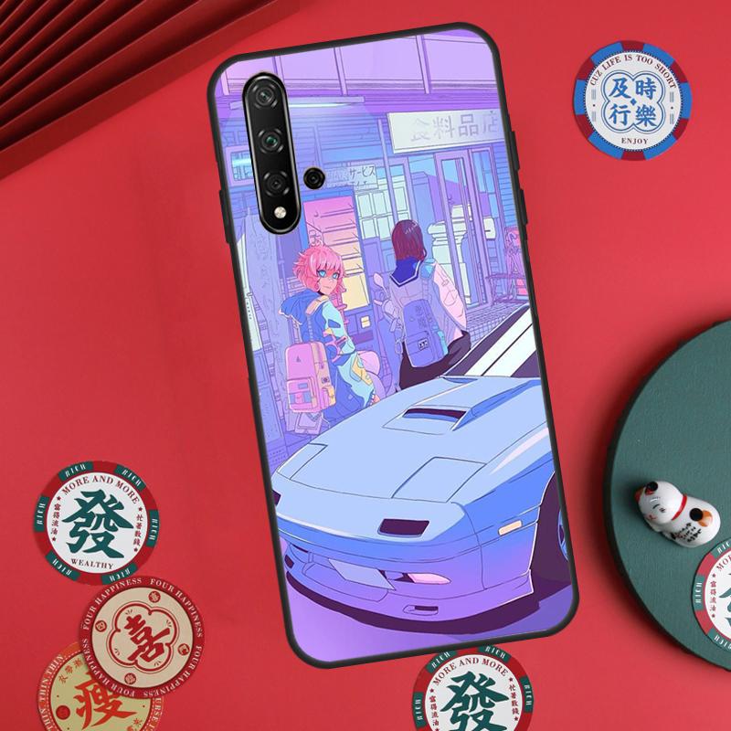 JDM Vaporwave Glitch Anime For Huawei Nova 5T 9 10 SE 7i 8i 11i 12i Y73 Y72 Y61 Y91 Y60 Y70 Y90 P20 P30 P40 Lite Case